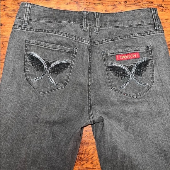 Vintage Wide-Leg Bootcut Boogie Black Jeans, Sasson Ooh La La, Women’s Size 10 - Picture 11 of 11